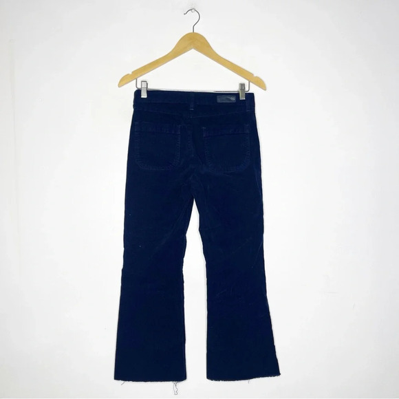Ag Adriano Goldschmied The Panelled Quinne Crop High Rise Kick Flare Corduroy 27 - Picture 3 of 9